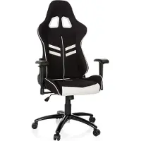 Hjh OFFICE LEAGUE PRO I - Gamestoel Zwart / Wit