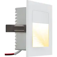 EVN P2170 LED wand inbouwlamp, 3.000 K, wit, wit / opaal, Aluminium, Modern, Winkel inbouwlampen