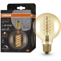 Osram LED lamp E27 | Globe G95 | Vintage 1906 Spiral | Goud | 2200K | Dimbaar | 7W (48W)