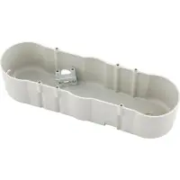 Hager Berker Integro 3-Gang Contact Protection Box Grey - 91933