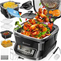 Kesser Multicooker Airfryer 8L met 16 Kookfuncties Inclusief Stoomkoker, Rijstkoker, Grill Apparaat