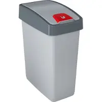 Keeeper keeper 1060416000000 Vuilnisbak "magne", 25 liter, zilver/grijs