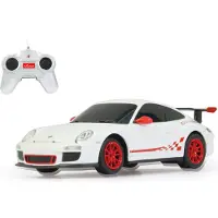 Jamara Voiture télécommandée Porsche GT3 RS 1:24 Blanc