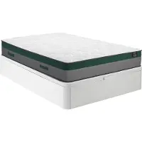 Vente-unique Bedset 160 x 200 cm - Witte bedbodem met opbergruimte + matras met pocketveren - PRESTIGE van YSMÉE
