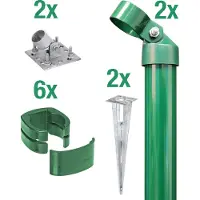 Alberts Hoekpaal Fix-Clip Pro voor gaasdraadhoogte 102 cm, om vast te schroeven (set)