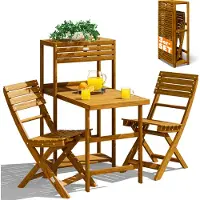 Casaria Tuinset 3-delig acaciahout FSC-gecertificeerd opvouwbaar