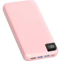 Strex Powerbank Roze - 27.000 mAh - 22.5W Snellader - USB-A/USB-C - LED Indicatie - Universele Powerbank geschikt voor o.a. iOS/Android
