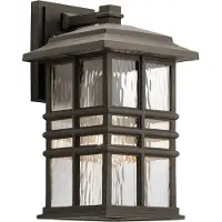 Elstead Lighting LED Wand Buitenlamp Beacon Square | 1X E27 Max 60W | IP44 | Dimbaar | Olde Bronze