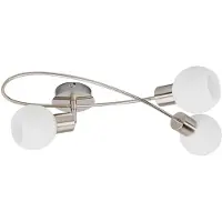 LINDBY Plafondlamp , Elaina, dimbare, Grijs, Woonkamer, Metaal, Modern