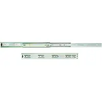 Emuca Ball Guide Set For Drawers With Total Extraction Height 45 Mm Zilver