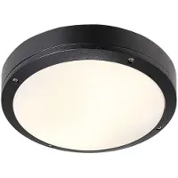 Nordlux Plafonniere Desi 2xE27 zwart IP44 28cm - 4802999