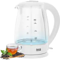 Uni-T TSA1511W - Elektrische glazen waterkoker, 1,7 liter, wit