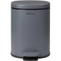 Blomus Badkamerprullenbak PARA 5 l, donkergrijs,