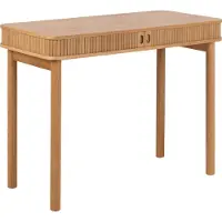 Actona Bureau Langley - 100x50x75 cm - met opbergruimte - eikfineer