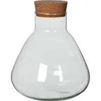 Mica Decorations Emily Voorraadpot - H25 x Ø23 cm - Gerecycled Glas - Transparant
