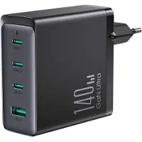 JOYROOM 4 in 1 Oplader 140W - USB C Adapter met USB A - Inclusief USB C Kabel - 1.2 Meter - Geschikt voor iPhone 15, Macbook, Samsung