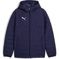 Puma Winterjas 'TeamAdditions' donkerblauw / wit