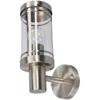 LINDBY Buitenverlichting , Djori, dimbare, Metallic, Balkon, Roestvrij staal, Modern