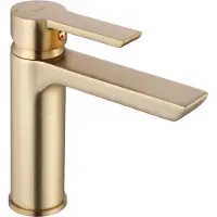 REA Wastafelkraan Argus Gold Brush Low