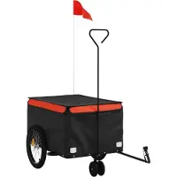 Syfax Fietstrailer 30 kg ijzer zwart en oranje