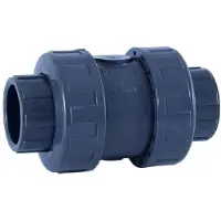Cepex 25697 Pvc-u Ø50 Check Valves Ball Series Epdm O-rings Solvent Socket Zilver