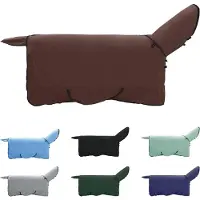 vidaXL Paardendeken Volledig Donkerbruin 135 cm Polyester Fleece