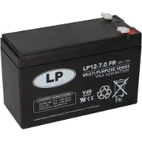 Landport LP12-7.0 VRLA AGM Loodaccu (12V, 7.0 Ah, T1 terminal)