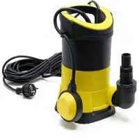 Wiltec Vuilwaterpomp, 7.000 liter per uur, 400W, maximale opvoerhoogte 7,5 meter, geschikt voor vaste stoffen tot Ø 5 mm