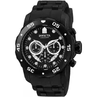 Invicta Pro Diver - SCUBA 6986 Heren Horloge - Quartz Uurwerk - Roestvrij Staal met zwarte Wijzerplaat - 48mm