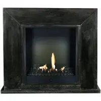 Xaralyn Bio-ethanol haard - Nero BCL-SBP - zwart gepolijst natuursteen - 3 KW verwarming - haardombouw inclusief inbouwhaard - schouw