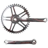 Vinty Kurbelgarnituur , 44 tanden, 170 mm, zilverkleurig