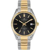 Jacques Lemans Kwartshorloge Derby Horloge, herenhorloge, dameshorloge, roestvrijstalen band, tot 10 bar waterdicht.