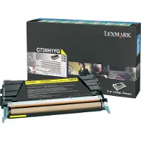 Lexmark C736H1YG Toner Geel Hoge capaciteit