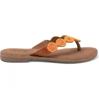 Lazamani Teenslipper bruin / oranje