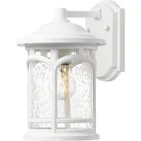 QUOIZEL LED Wand Buitenlamp Marblehead | 1X E27 Max 60W | IP44 | Dimbaar | White