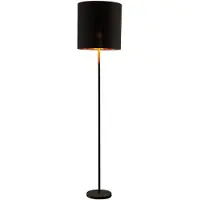 LINDBY Vloerlampe , Nymar, Zwart, Woonkamer, Stof, Modern