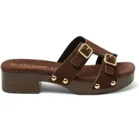 Lazamani Clogs Dames Aria Bruin Suède Maat 36