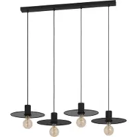 Eglo Ikeston Hanglamp - E27 - 98 cm - industrieel - Zwart - Staal