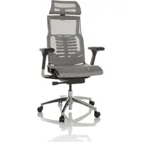 Hjh OFFICE Bureaustoel / Directiestoel POFIT GEN2 Netstof lichtgrijs