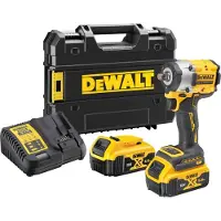 DeWalt DCF921P2T accuschroefboormachine met slagfunctie, 1/2", 2500 omw/min, 2x 5Ah, 18V Li-Ion, inclusief koffer