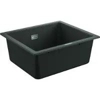 GROHE - Composiet spoelbak K700 met waste, 53x46 cm, grafiet zwart 31654AP0