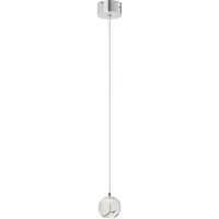 LUCANDE Glazen hanglamp Hayley, helder / transparant, Woon-/ Eetkamer, Glas, Modern, hanglamp