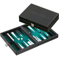 Philos Backgammon Tinos - Klein - Cassette - Groen