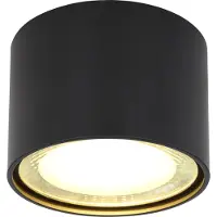 Globo Lighting Plafondlamp Serena Ø 11,3cm zwart