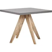 Beliani OLBIA - Tuintafel - Grijs - 90 x 90 cm - Vezelcement
