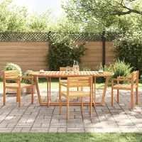 Prolenta Maison Exclusive - Tuineettafel, ovaal, 200x90x75 cm, massief acaciahout