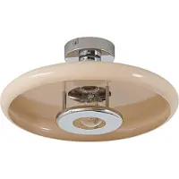 LINDBY Plafondlamp , Branford, dimbare, Beige, Woonkamer, Metaal, Vintage / Retro