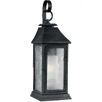 Elstead Lighting LED Wand Buitenlamp Shepherd | 1X E27 Max 60W | IP44 | Dimbaar | Dark Weathered Zinc