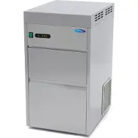 Maxima - IJsblokjesmachine voor gastronomisch gebruik - 50 kg per dag - Maakt ijsblokjes of ijsvlokken - Watergekoeld