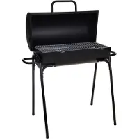 Progarden Houtskoolbarbecue Cilinder Zwart 33 cm